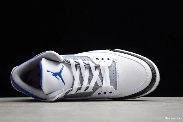 BLUE JORDAN AIR 3 WHITE RETRO CT8532-145 0813